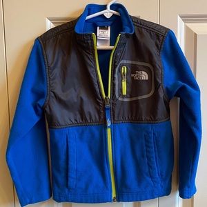 North Face Kids XXS size 5 - blue fleece jacket